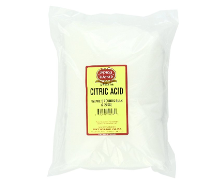 Amazon: Spicy World Citric Acid, 5-Pound (Food Grade, Non-GMO) $14