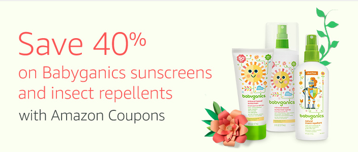 Amazon: Save 40% on Babyganics Sunscreens and Insect Repellents