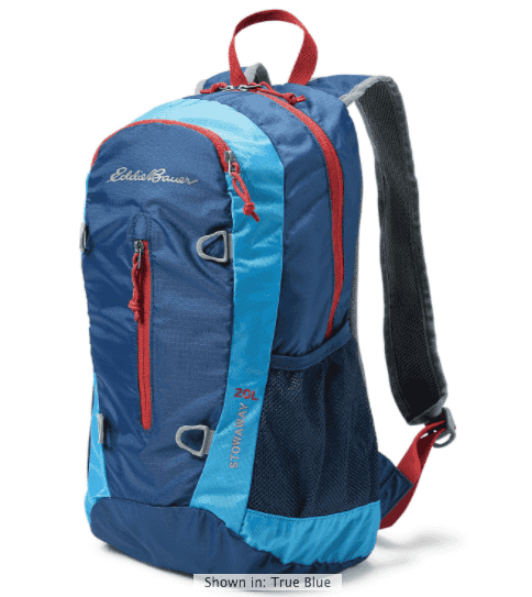 Eddie Bauer: Stowaway Packable Pack $12.86