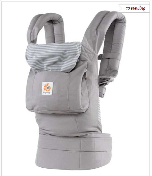 Special Edition Misty Gray Ergobaby Carrier $59.99