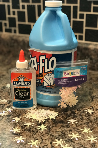 Homemade Winter Snowflake Slime | The CentsAble Shoppin