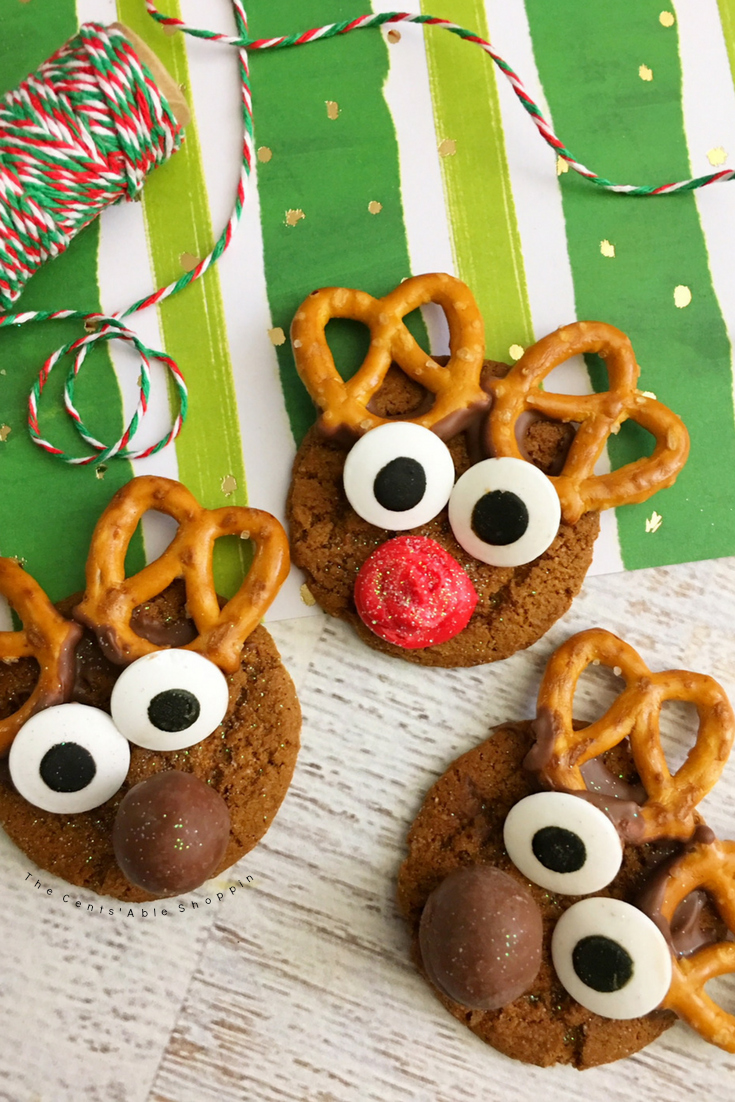 Gingersnap Reindeer Cookies | The CentsAble Shoppin
