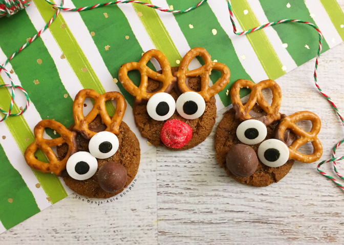 Gingersnap Reindeer Cookies | The CentsAble Shoppin