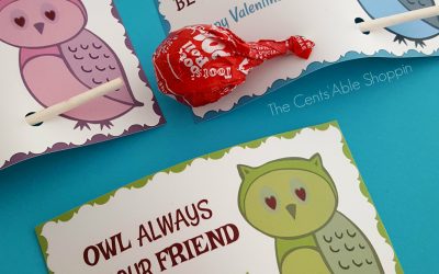 Owl Printable Valentine’s Day Cards