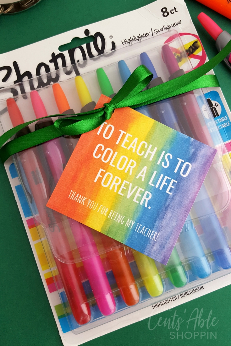 Teacher Appreciation Gift Tag Printable | The CentsAble ...