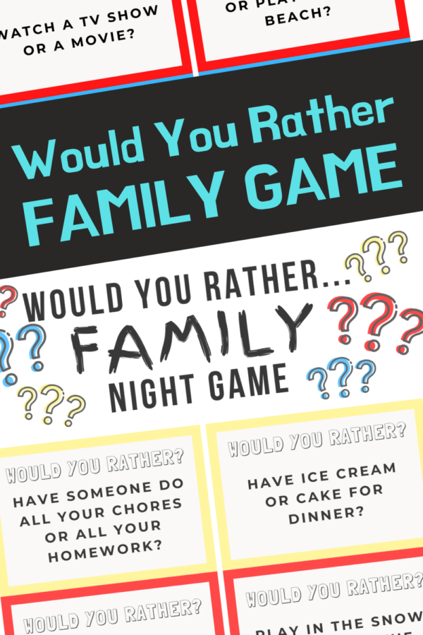 Would you Rather Family Night Game | The CentsAble Shoppin