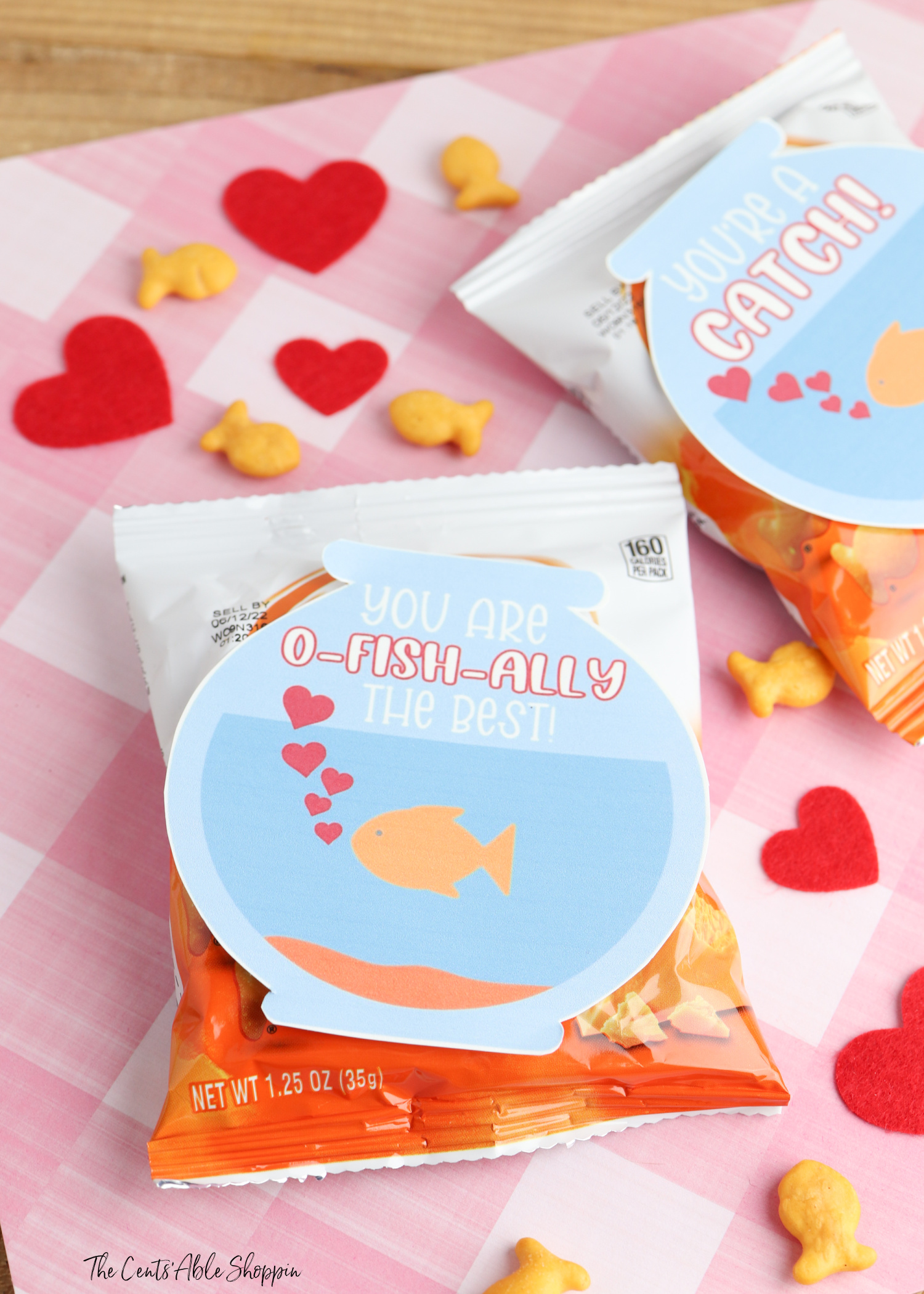 Goldfish Valentine FREE Printable Download The CentsAble Shoppin