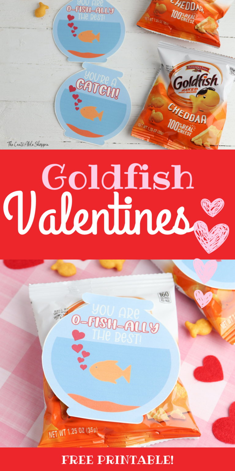 Goldfish Valentine FREE Printable Download The CentsAble Shoppin